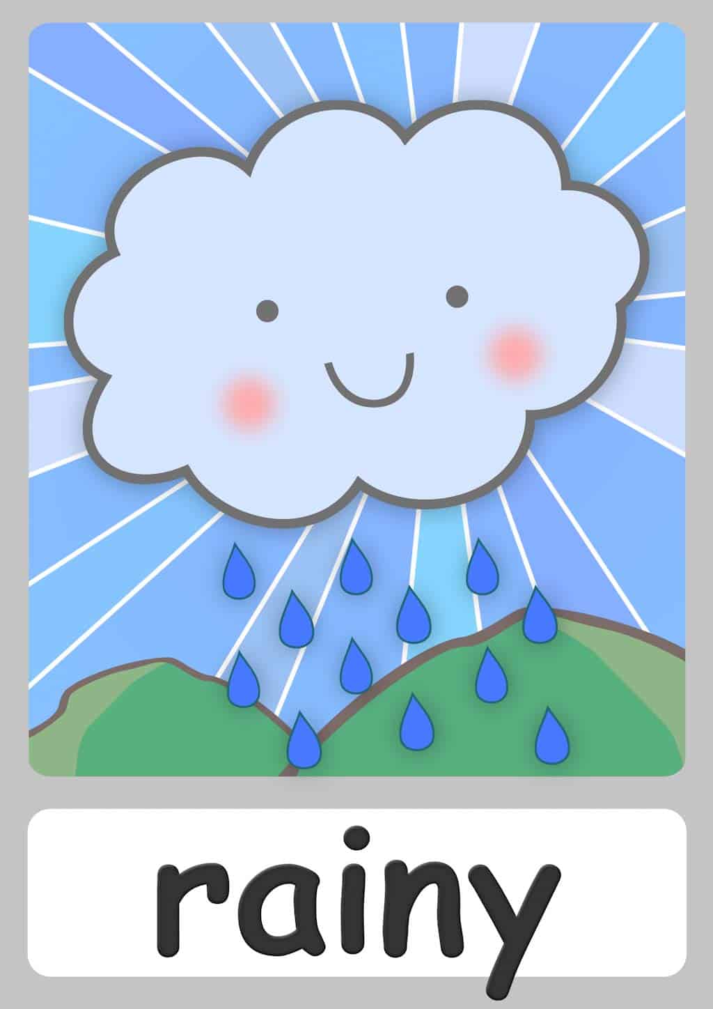 Weather flashcards Teach the Weather FREE Flashcards & Posters!