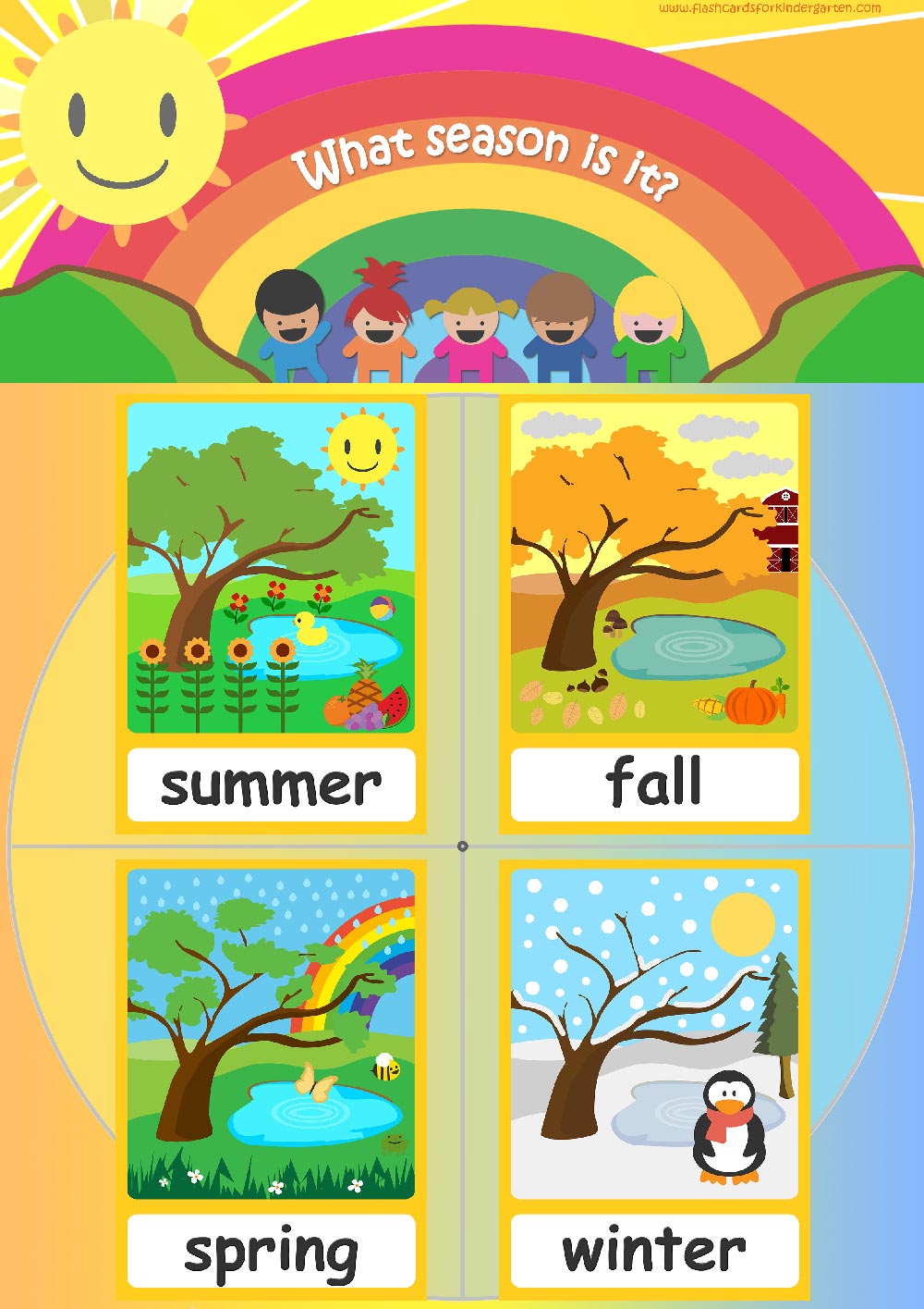 Seasons Flashcards Teach Seasons FREE Flashcards Posters 