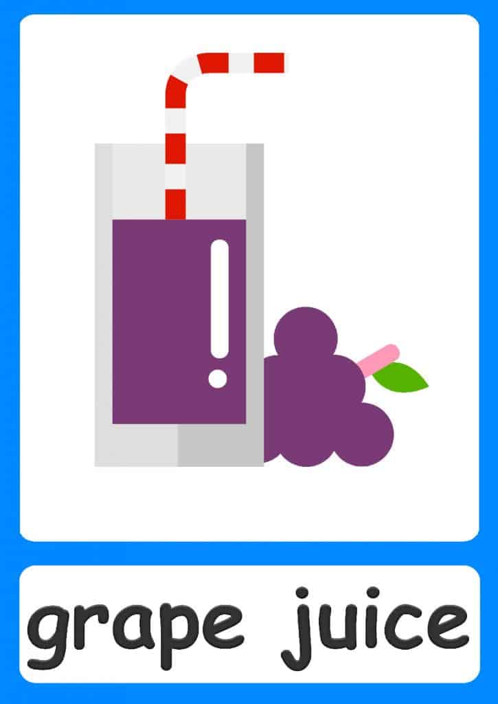 Drinks Flashcards For Kids!