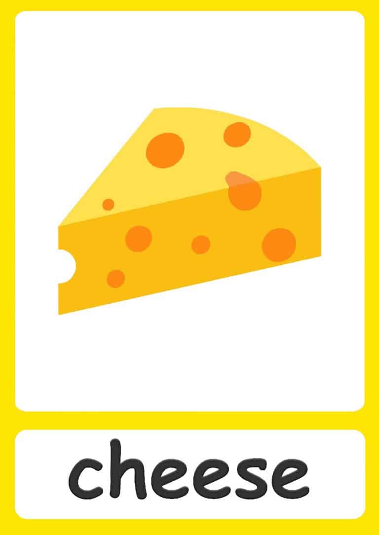 Food flashcards for kids!