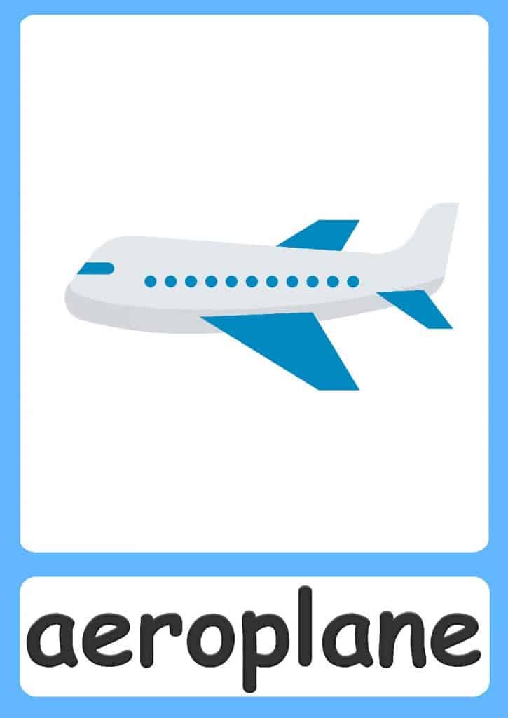 Air Transportation Flashcards Printable - Transport Informations Lane