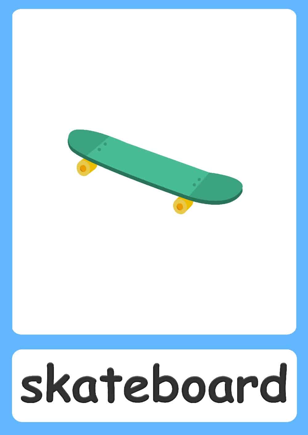 Transport flashcards for kids!