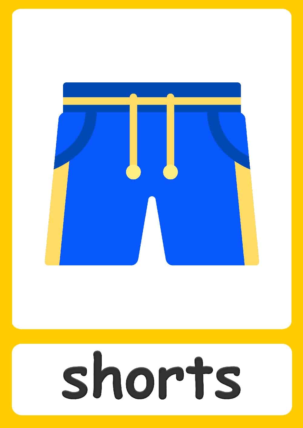 60 clothing flashcards for kids! 60 items of clothing to learn with