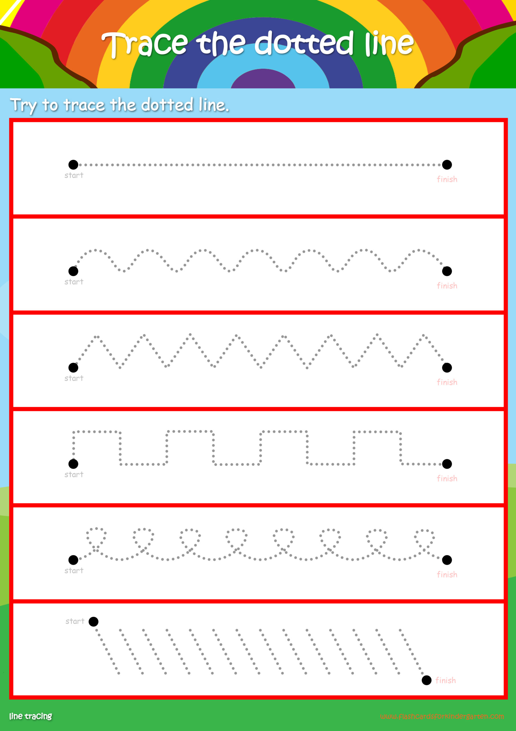 Tracing Lines Worksheets Printable Pdf - Printable Word Searches