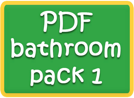 Bathroom Items Vocabulary with images and Flashcards, Download PDF